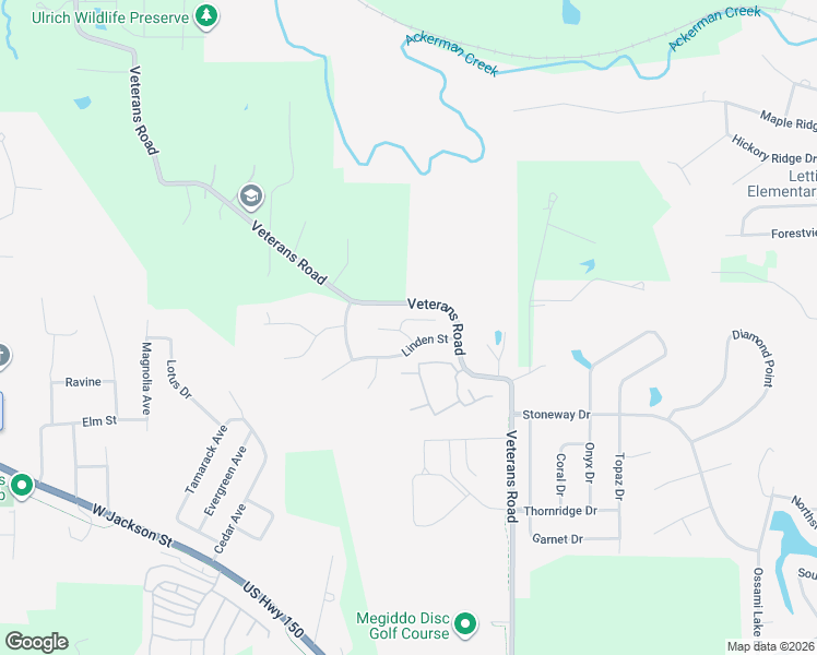 map of restaurants, bars, coffee shops, grocery stores, and more near 1019 Linden Street in Morton