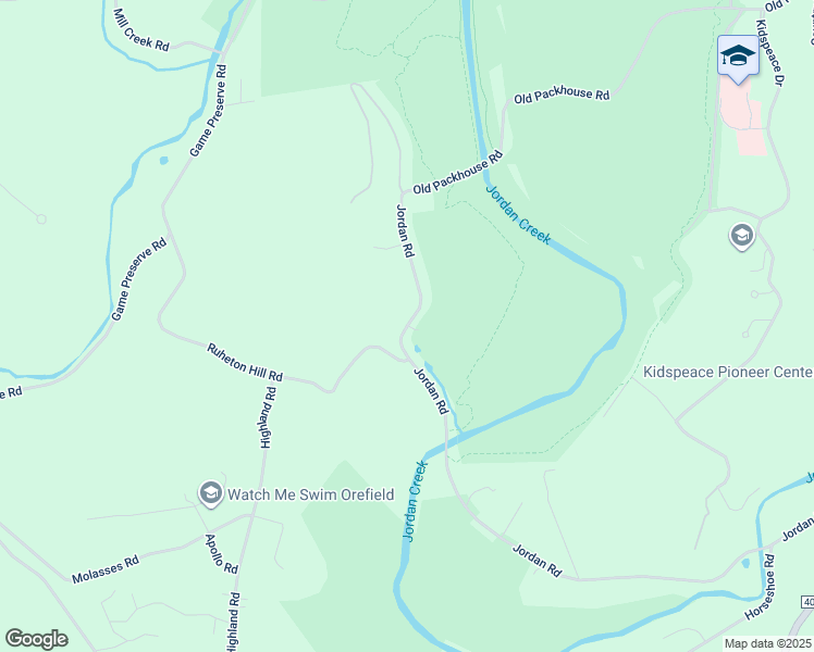 map of restaurants, bars, coffee shops, grocery stores, and more near 3886 Jordan Road in Lehigh County