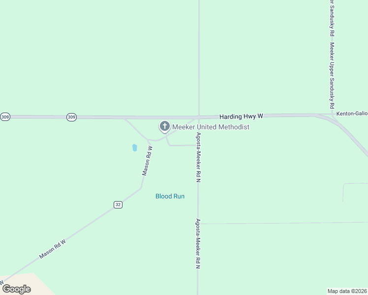 map of restaurants, bars, coffee shops, grocery stores, and more near 2621-2699 Agosta-Meeker Road North in Marion
