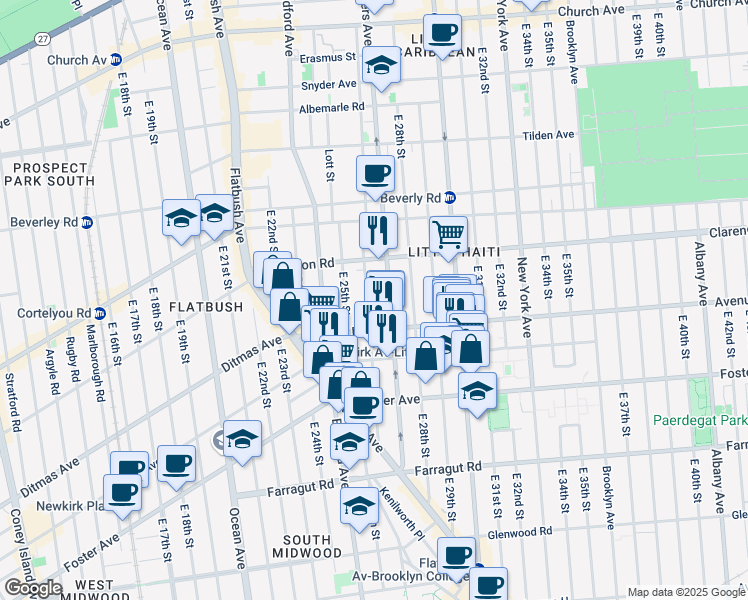 map of restaurants, bars, coffee shops, grocery stores, and more near in Brooklyn