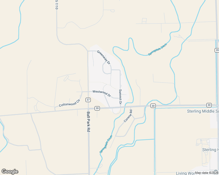 map of restaurants, bars, coffee shops, grocery stores, and more near 18137 Willow Drive in Sterling