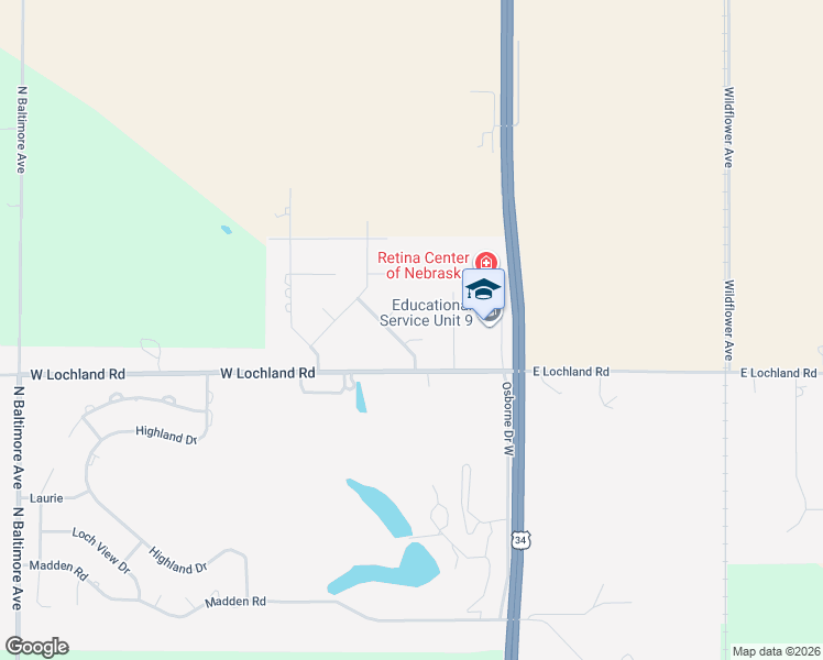 map of restaurants, bars, coffee shops, grocery stores, and more near 416 Pheasant Circle in Hastings
