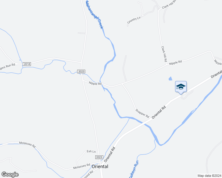 map of restaurants, bars, coffee shops, grocery stores, and more near 1031 Nipple Road in Mount Pleasant Mills
