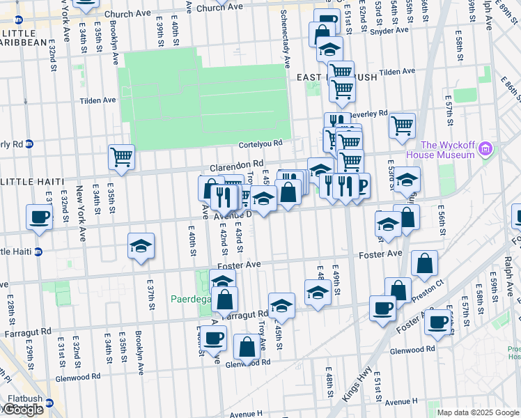 map of restaurants, bars, coffee shops, grocery stores, and more near in Brooklyn