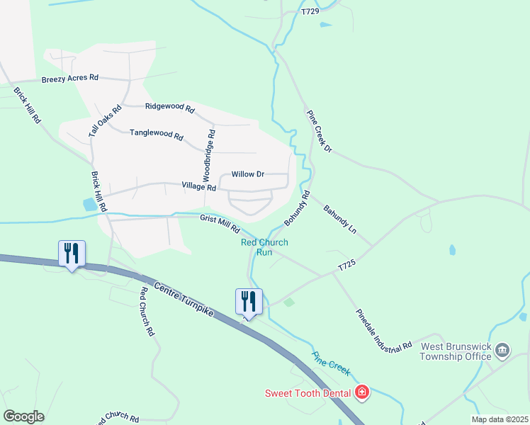 map of restaurants, bars, coffee shops, grocery stores, and more near 4004 Brookside Ct in Orwigsburg