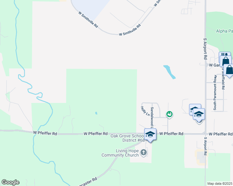 map of restaurants, bars, coffee shops, grocery stores, and more near 6201 West Pfeiffer Road in Peoria