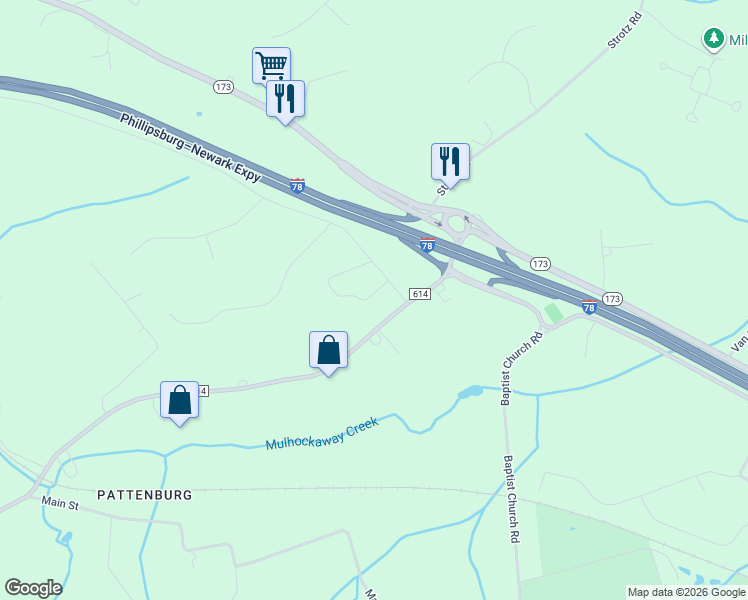 map of restaurants, bars, coffee shops, grocery stores, and more near 728 Marudy Drive in Union Township