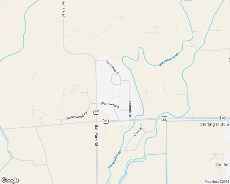 map of restaurants, bars, coffee shops, grocery stores, and more near 18137 Willow Drive in Sterling