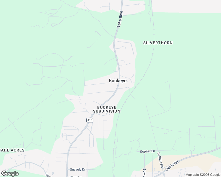map of restaurants, bars, coffee shops, grocery stores, and more near 17830 Peterson Lane in Redding