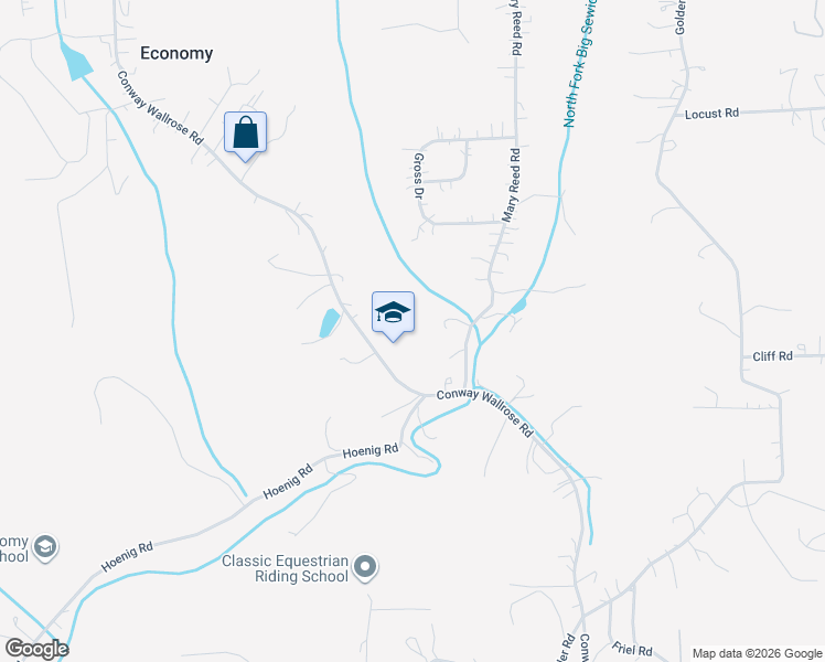map of restaurants, bars, coffee shops, grocery stores, and more near 3151 Conway Wallrose Road in Baden