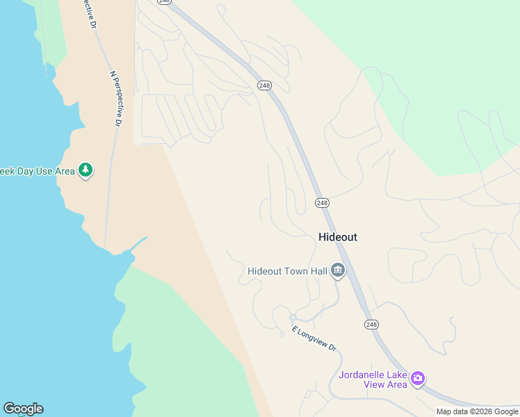 map of restaurants, bars, coffee shops, grocery stores, and more near Lariat Court in Hideout