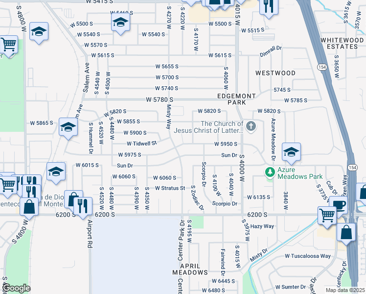 map of restaurants, bars, coffee shops, grocery stores, and more near 4217 Twilight Drive in Salt Lake City
