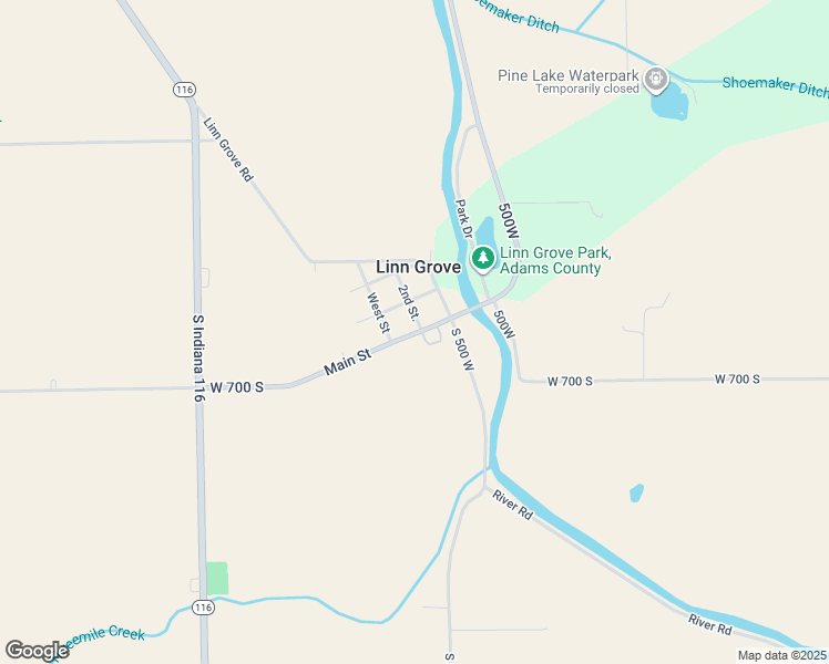 map of restaurants, bars, coffee shops, grocery stores, and more near in Linn Grove