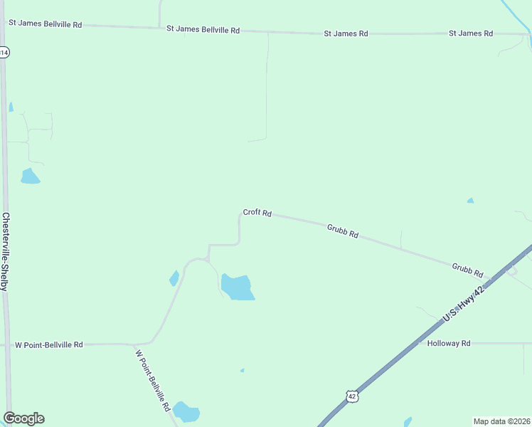 map of restaurants, bars, coffee shops, grocery stores, and more near Croft Road in Morrow County