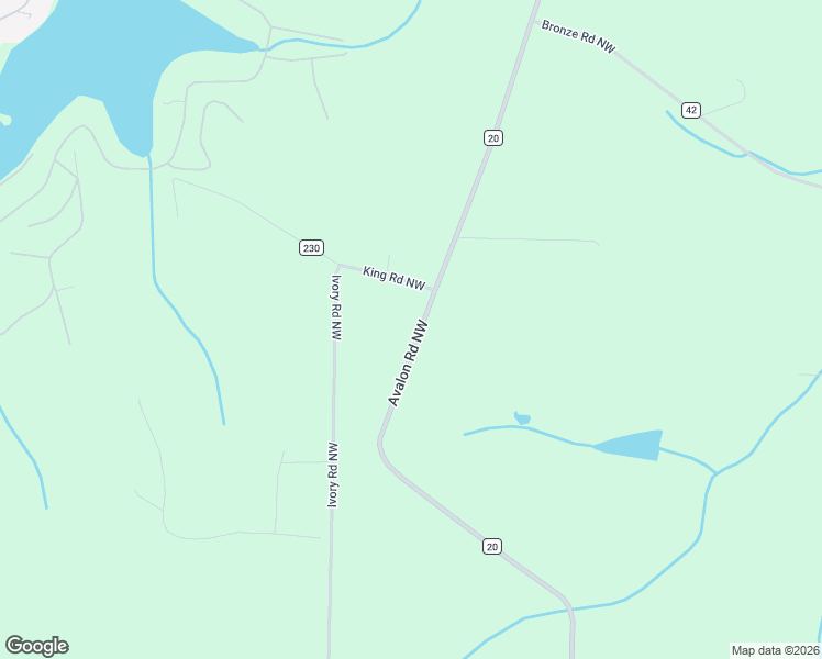 map of restaurants, bars, coffee shops, grocery stores, and more near 4084 King Road Northwest in Carrollton