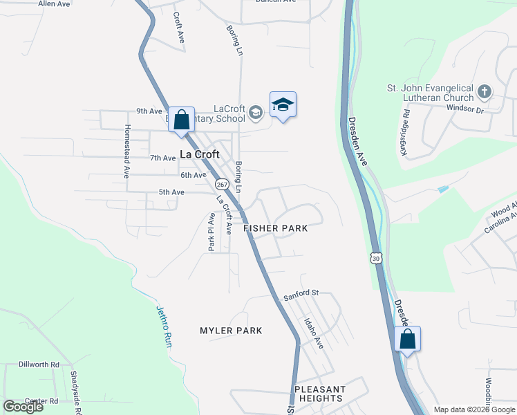 map of restaurants, bars, coffee shops, grocery stores, and more near 604 Williams Avenue in East Liverpool