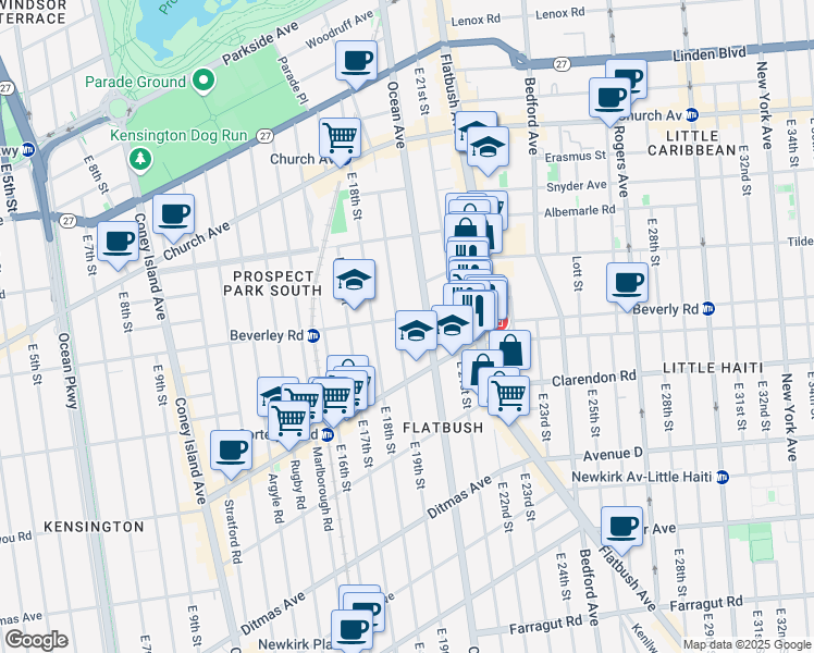map of restaurants, bars, coffee shops, grocery stores, and more near in Brooklyn