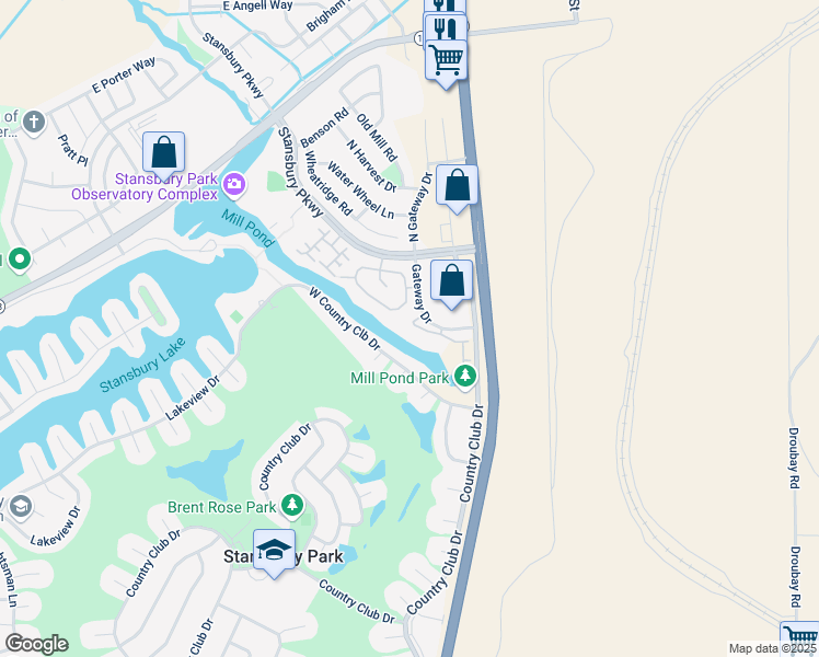 map of restaurants, bars, coffee shops, grocery stores, and more near 574 Hal Street in Stansbury Park