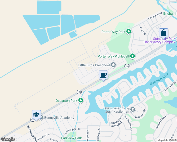 map of restaurants, bars, coffee shops, grocery stores, and more near 6352 Canter Drive in Stansbury Park