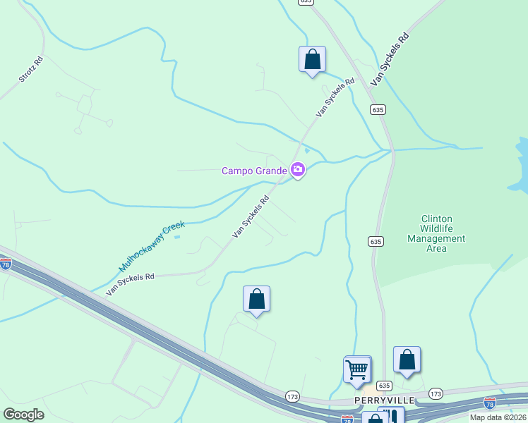 map of restaurants, bars, coffee shops, grocery stores, and more near 217 Van Syckles Road in Hampton