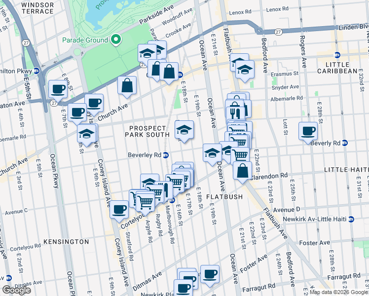map of restaurants, bars, coffee shops, grocery stores, and more near in Brooklyn
