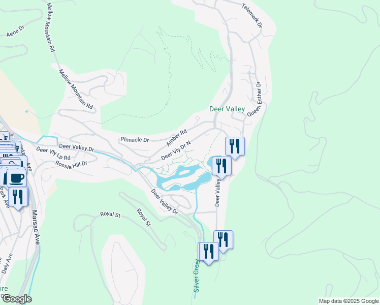 map of restaurants, bars, coffee shops, grocery stores, and more near in Park City