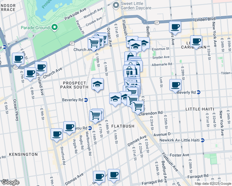 map of restaurants, bars, coffee shops, grocery stores, and more near in Brooklyn