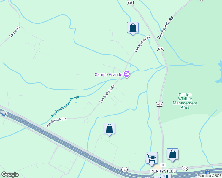 map of restaurants, bars, coffee shops, grocery stores, and more near 217 Van Syckles Road in Hampton