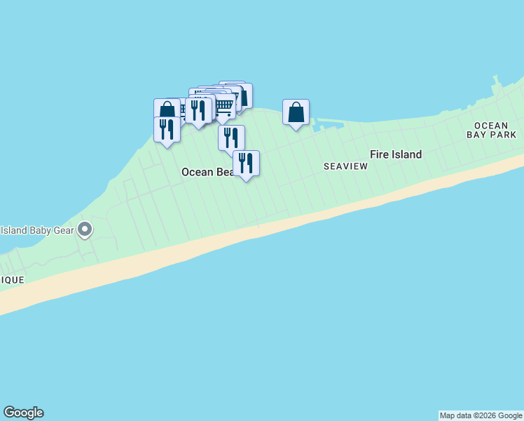 map of restaurants, bars, coffee shops, grocery stores, and more near 870 Evergreen Walk in Ocean Beach