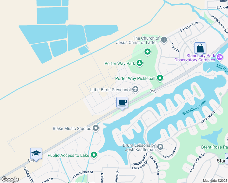 map of restaurants, bars, coffee shops, grocery stores, and more near 6405 North Appaloosa Drive in Stansbury Park