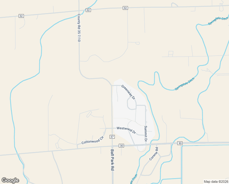 map of restaurants, bars, coffee shops, grocery stores, and more near 14375 Dakota Road in Sterling