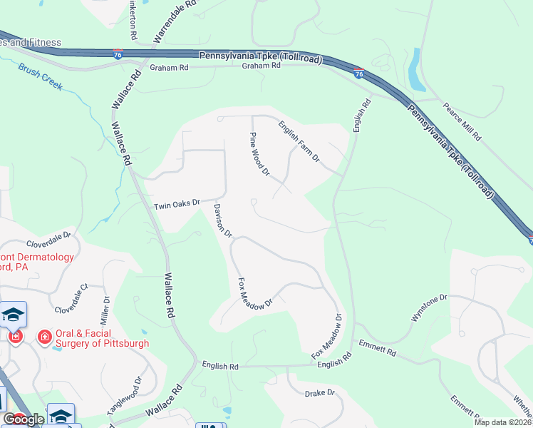 map of restaurants, bars, coffee shops, grocery stores, and more near 516 Cambridge Court in Allegheny County