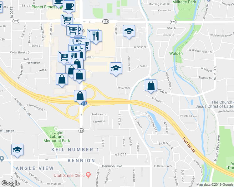 map of restaurants, bars, coffee shops, grocery stores, and more near 5808 Duck Pond Lane in Taylorsville