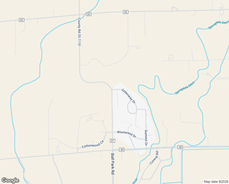 map of restaurants, bars, coffee shops, grocery stores, and more near 14375 Dakota Road in Sterling