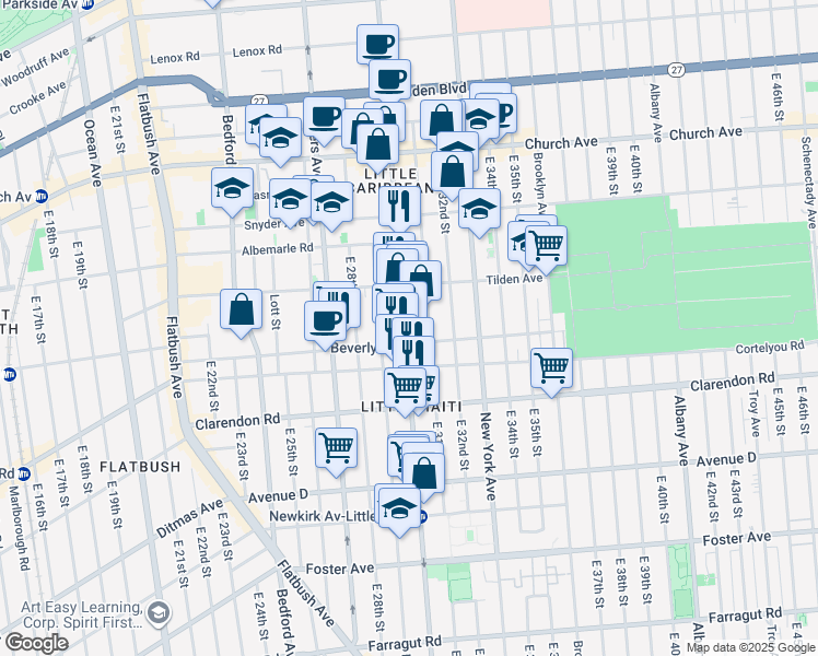map of restaurants, bars, coffee shops, grocery stores, and more near in Brooklyn
