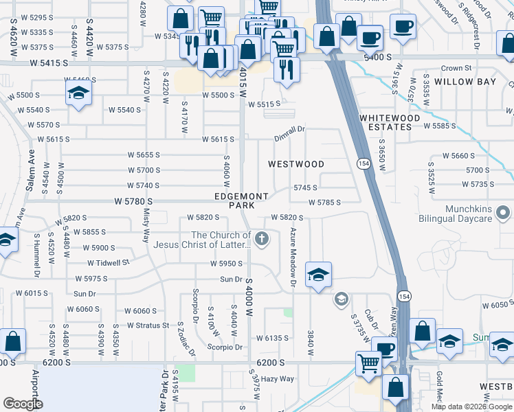 map of restaurants, bars, coffee shops, grocery stores, and more near in Taylorsville