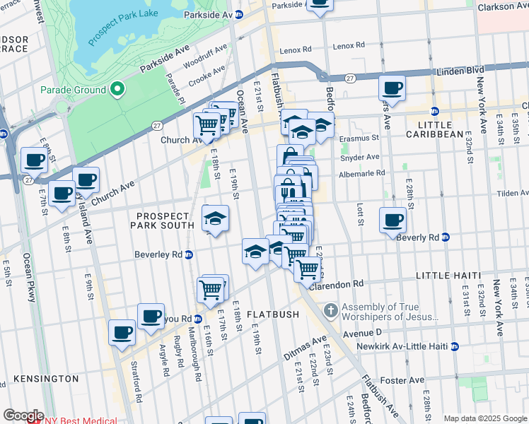 map of restaurants, bars, coffee shops, grocery stores, and more near in Brooklyn