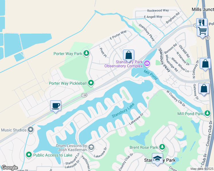 map of restaurants, bars, coffee shops, grocery stores, and more near 33 Delgada Lane in Stansbury Park