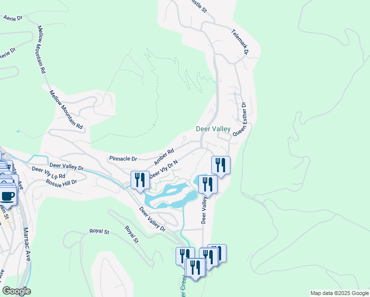 map of restaurants, bars, coffee shops, grocery stores, and more near 1793 Amber Court in Park City
