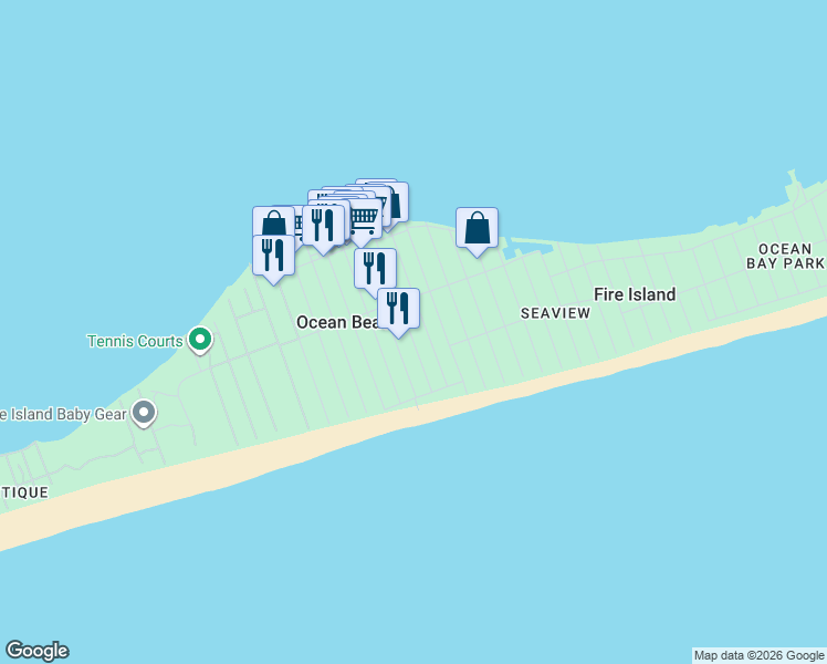 map of restaurants, bars, coffee shops, grocery stores, and more near 667 Ocean Breeze in Ocean Beach