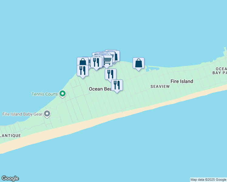 map of restaurants, bars, coffee shops, grocery stores, and more near 667 Ocean Breeze in Ocean Beach