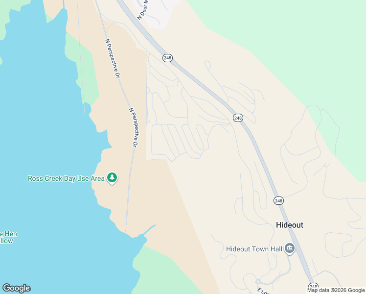 map of restaurants, bars, coffee shops, grocery stores, and more near 11461 North Upside Drive in Hideout
