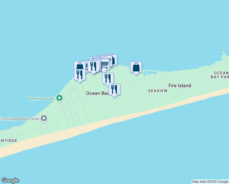 map of restaurants, bars, coffee shops, grocery stores, and more near 667 Ocean Breeze in Ocean Beach