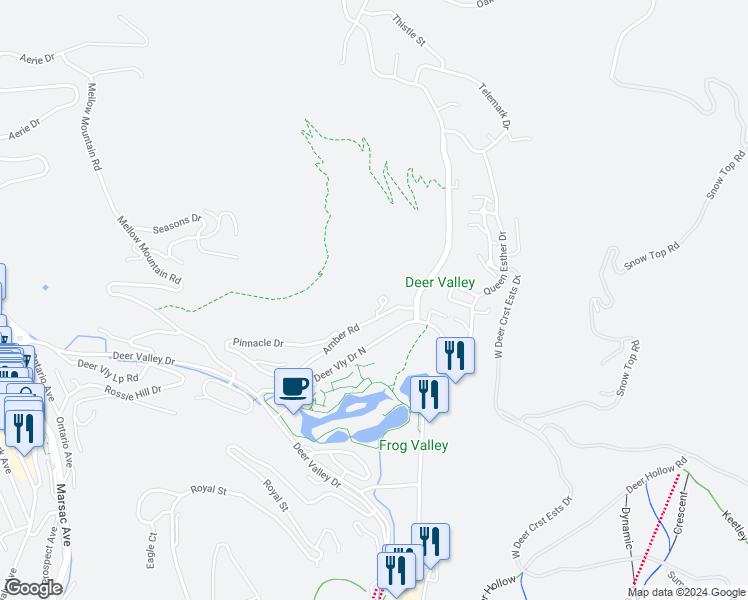 map of restaurants, bars, coffee shops, grocery stores, and more near 1793 Amber Court in Park City