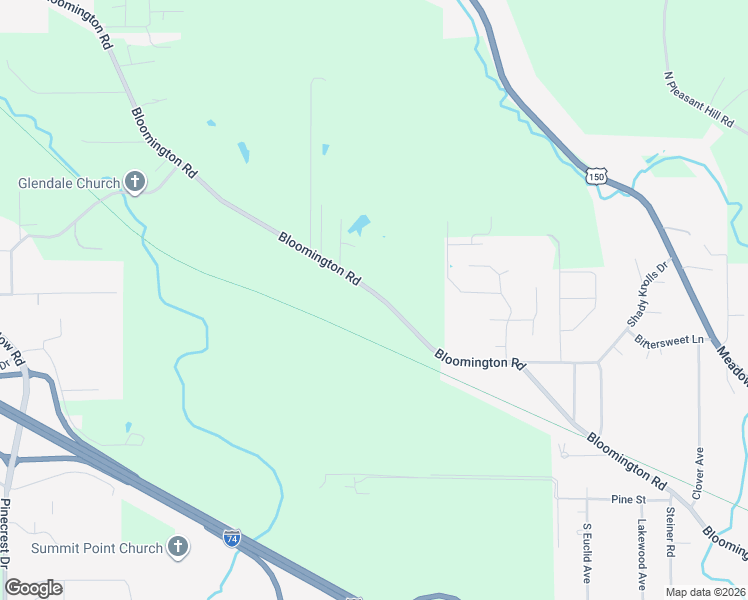 map of restaurants, bars, coffee shops, grocery stores, and more near 2700 Bloomington Road in East Peoria