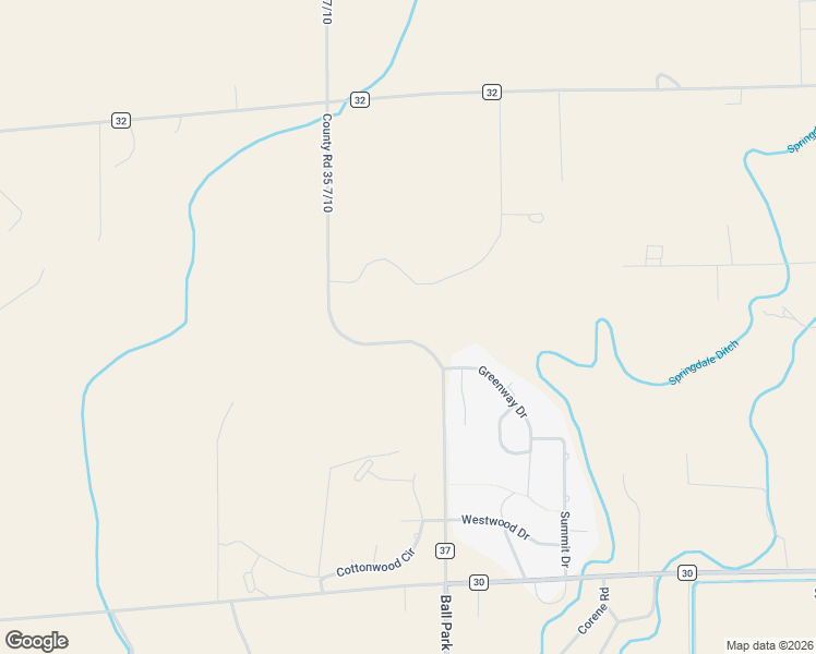 map of restaurants, bars, coffee shops, grocery stores, and more near 17975 County Road 30 5/10 in Sterling