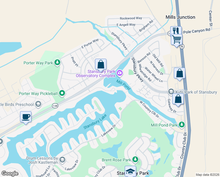 map of restaurants, bars, coffee shops, grocery stores, and more near 231 Delgada Lane in Stansbury Park