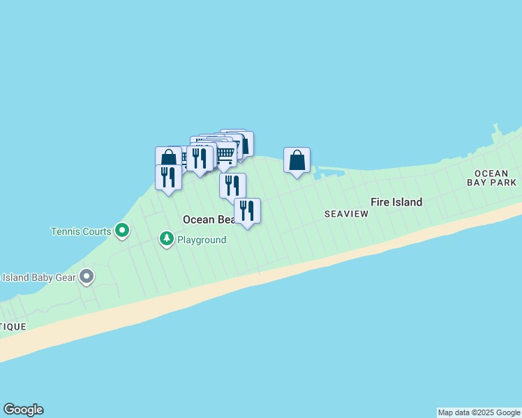 map of restaurants, bars, coffee shops, grocery stores, and more near 667 Ocean Breeze in Ocean Beach