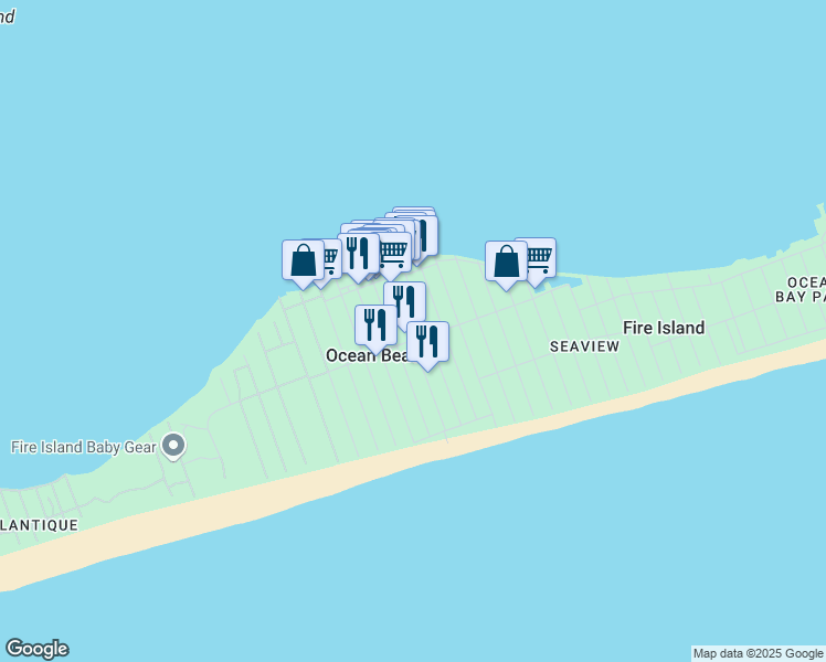 map of restaurants, bars, coffee shops, grocery stores, and more near 667 Ocean Breeze in Ocean Beach