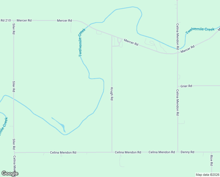 map of restaurants, bars, coffee shops, grocery stores, and more near 10239 Krugh Road in Mendon